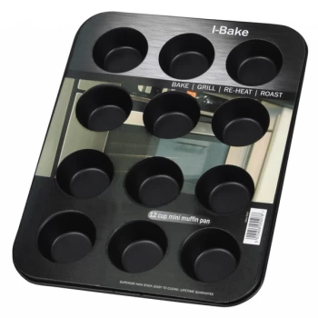 image of I-Bake Mini Mufin Pan 12 Cup