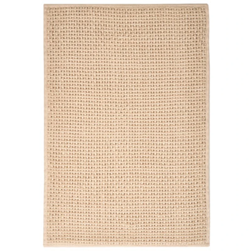 Image of Beliani Bath Mat Karad Beige 60 X 90 Cm Cotton
