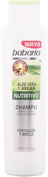 image of Babaria Aloe Vera & Argan Nourishing Shampoo 400ml