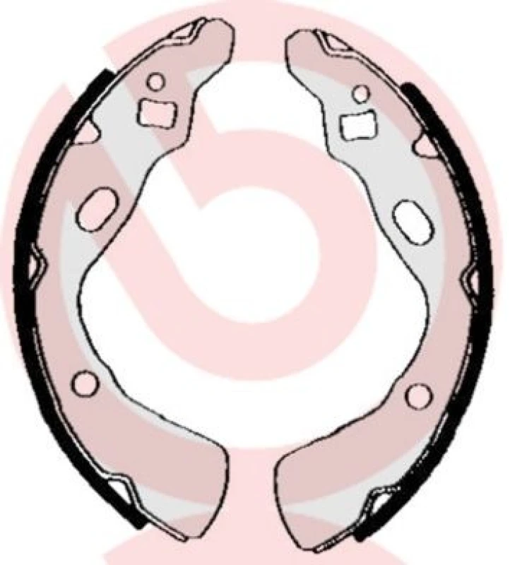 Image of BREMBO Brake Shoe Set BREMBO S 30 507