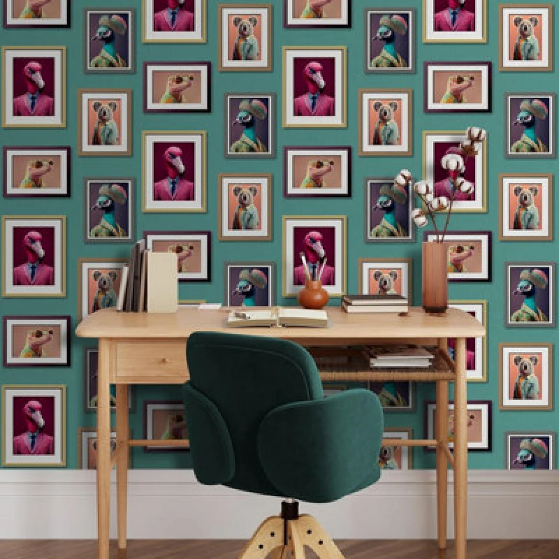 Image of Muriva Ltd Muriva Fantastic Animals Wallpaper, Multi 102574