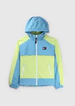 image of Tommy Hilfiger Womens Skysail Zip-Up Windbreaker In Skysail