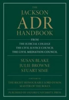 Image of The Jackson Adr Handbook by Susan Blake Paperback