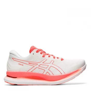 Image of Asics GlideRide Running Shoes Ladies - White/Red