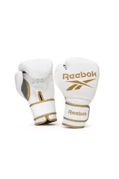 Image of Boxing Gloves - Gold/White