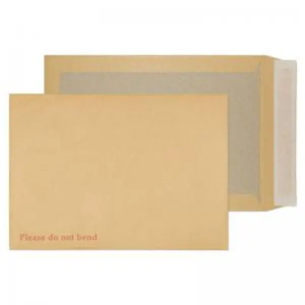 Image of ValueX C4 Envelopes Board Back Pocket Peel & Seal Manilla 120gsm EXR15651BL