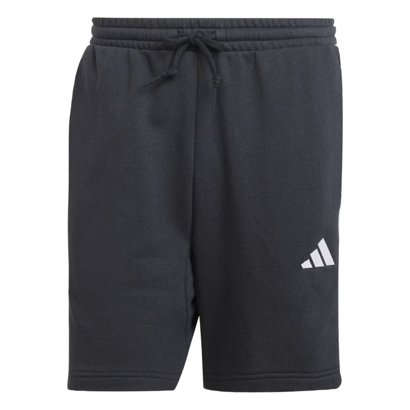 Image of adidas Essentials 3 Stripe Fleece Shorts Mens - Black Black L
