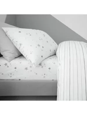 Image of Little Bianca Stars Cotton Fitted Sheet, Multi, Size Single
