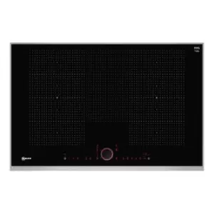 Neff T68TS6RN0 Built In 80cm FlexInduction Hob in Black Glass