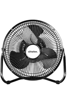 9" Metal High Velocity Cold Air Circulator Adjustable Floor Fan with 3 Speed Settings - Gunmetal Dark Grey