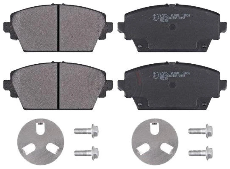 Image of A.B.S. 37205 Brake pad set without integrated wear sensor Brake Pad Set,disc brake (402)