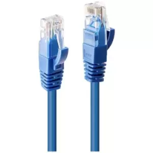 image of LINDY 48017 RJ45 Network cable, patch cable CAT 6 U/UTP 1m Blue