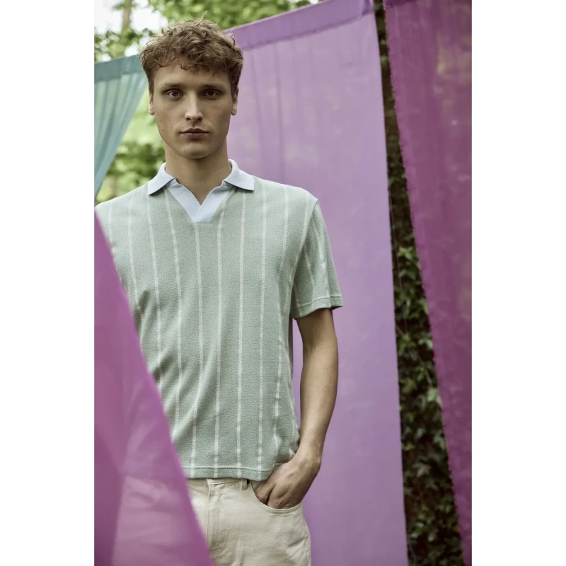Image of Faguo Polo Faguo Blache Vert Male L