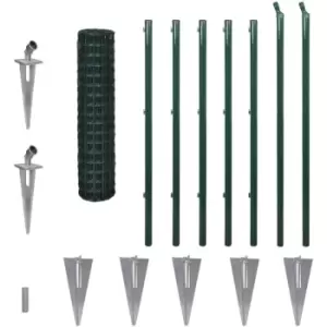 Image of Euro Fence Steel 10x1.2 m Green Vidaxl Green