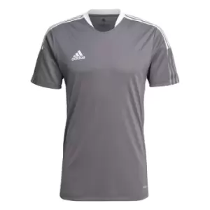 Image of adidas Tiro 21 Training Jersey Mens - Grey