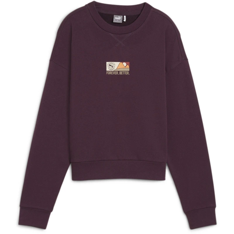 Image of Puma Better Sportswear Crew Sweatshirt Womens - Purple Purple 8