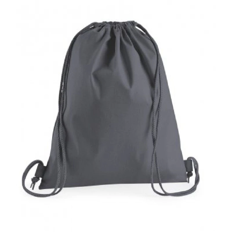 Image of Westford Mill Mens Premium Cotton Gymsac in Dark Grey Dark Grey Male
