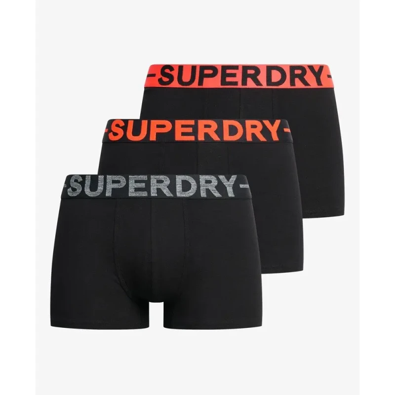 Image of Superdry Underpants Superdry (x3) Noir Male L