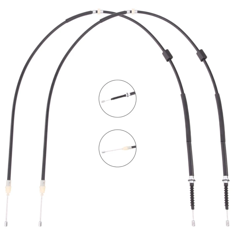 Image of RIDEX 124C1119 Brake Cable Rear, 1722/1514+1722/1514mm Cable,parking brake (124)