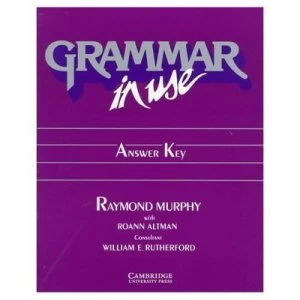 Image of Grammar in Use Answer Key by Raymond Murphy Paperback