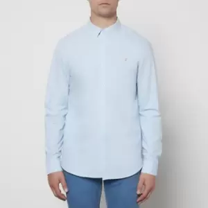Image of Farah Mens Brewer Shirt - Sky Blue - L