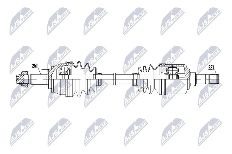 Image of NTY Drive shaft NTY NPW-FT-083