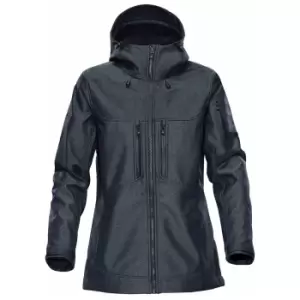 image of Stormtech Womens/Ladies Epsilon 2 Twill Soft Shell Jacket (M) (Charcoal)