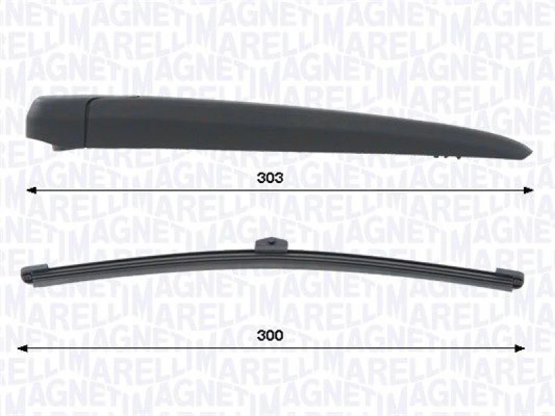 Image of MAGNETI MARELLI Wiper arm set MAGNETI MARELLI 000723180467