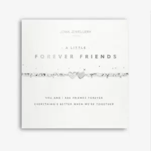 Image of Faceted A Little Forever Friends Silver 17.5cm Stretch Bracelet 5252