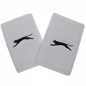 Image of Slazenger 2 Pack Double Wristbands - White