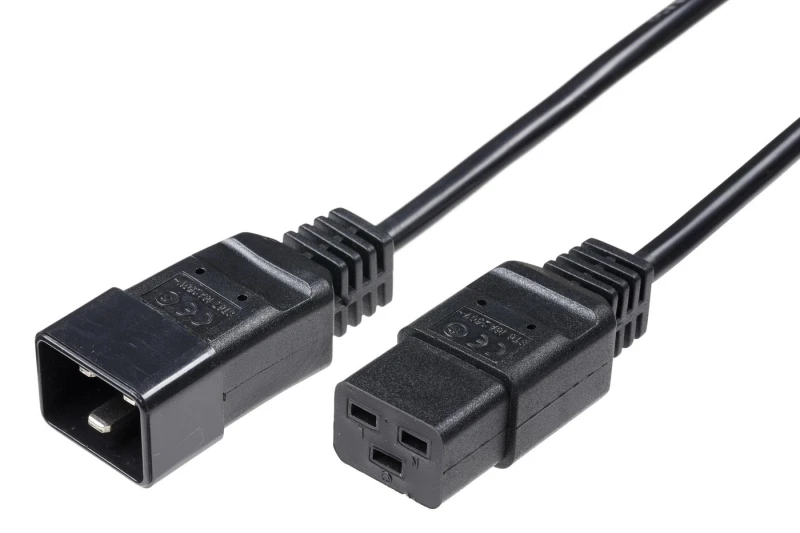 Image of Microconnect PE141550 power cable Black 5m C20 coupler C19 coupler