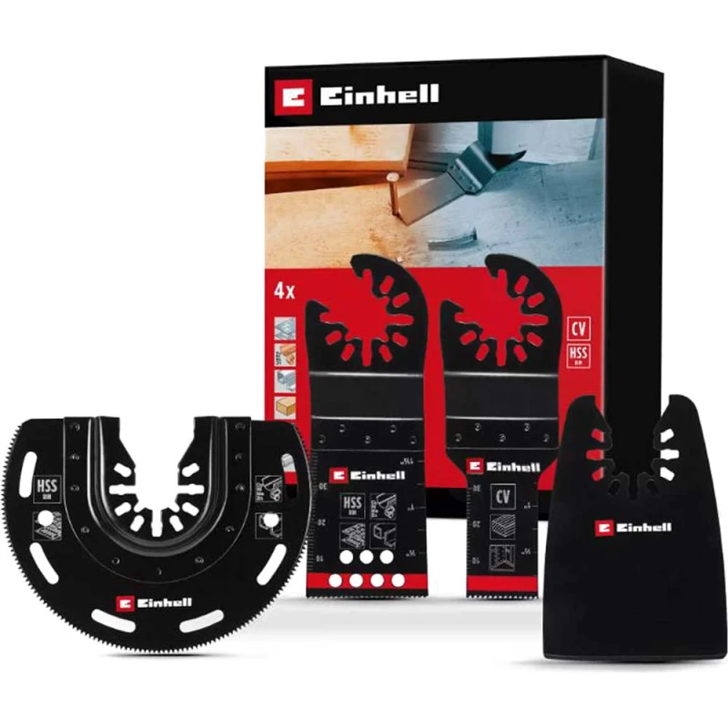 Image of Einhell 4 Piece OIS Oscillating Multi Tool Accessory Set 49708104
