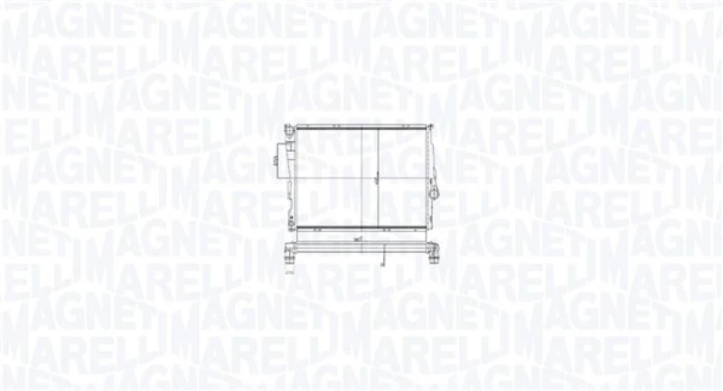 Image of MAGNETI MARELLI Engine radiator MAGNETI MARELLI 350213211700
