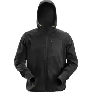 image of Snickers 8041 Flexi Work Fleece Hoodie BLACK/BLACK 3XL