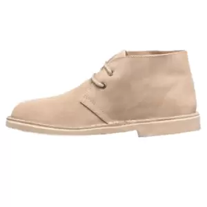 image of Roamers Womens/Ladies Real Suede Unlined Desert Boots (5 UK) (Light Taupe)