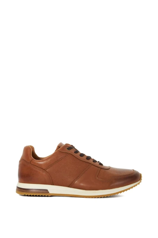 Image of Dune London Dune London Men 'Trilogy' Suede Trainers in Tan Size: 7 Tan 7 Male 5050808114879