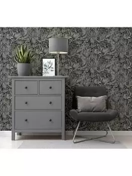 Image of Arthouse Liquid Marble Charcoal Wallpaper 693903