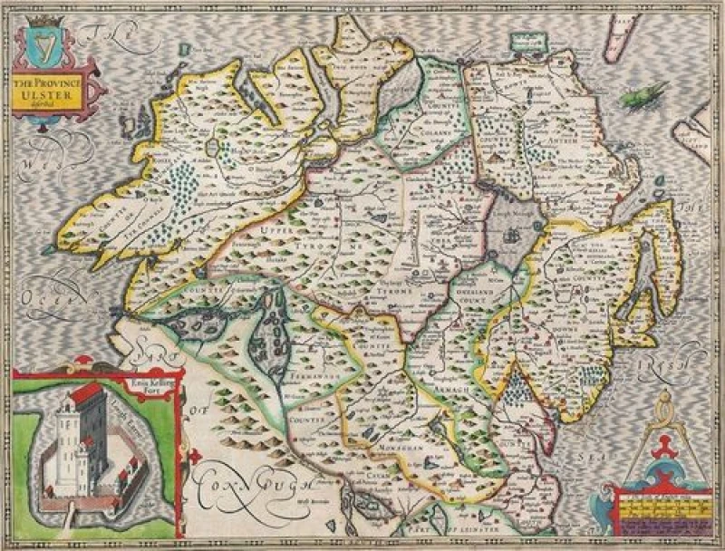 Image of John Speed Historial Map Ulster Historical Map 1000 Piece Jigsaw Puzzle (1610)