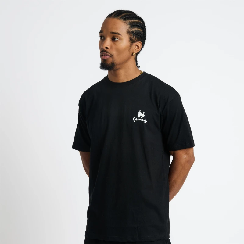 Image of Money Lounger Black 3 Pack T-Shirts Black S
