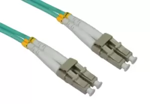 Image of Cables Direct 5.0m LC-LC 50/125 MMD OM3 fibre optic cable 5m Blue