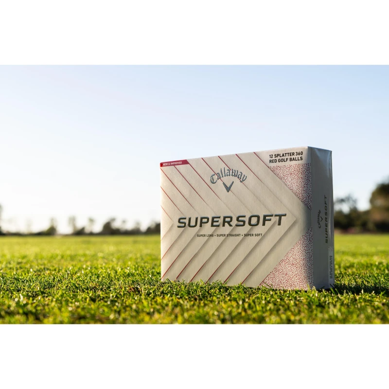 Image of Callaway Supersoft Splatter Ball - Red Red One Size