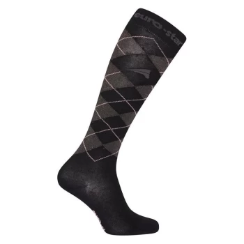 image of Eurostar Aily Equestrian Socks Ladies - Black/Periscope