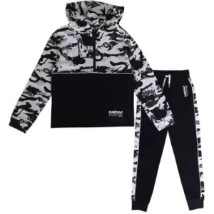 image of Firetrap 2 Piece Jogger Set Junior Boys - Black