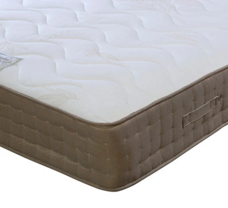 Image of Bedmaster Bedmaster Bamboo Pocket Sprung Memory Foam Mattress in Light Brown Size: King Light Brown King Unisex 0764283927095