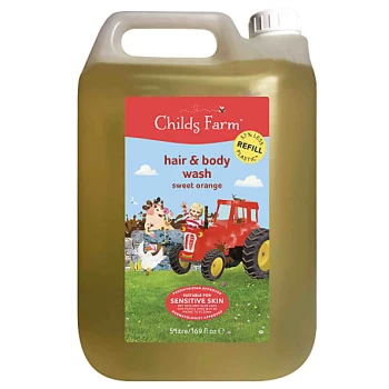 image of Childs Farm Hair & Body Wash Sweet Orange - 5L