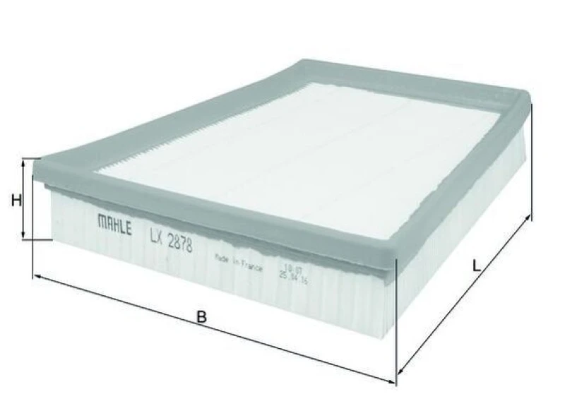Image of Air filter MAHLE LX 2878