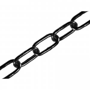 Image of Faithfull Black Japanned Chain Black 5mm 2.5m
