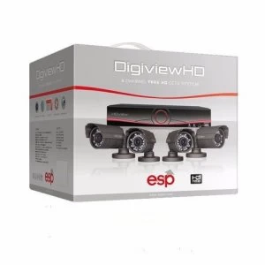Image of ESP 8 Channel Digiview AHD CCTV 4 Bullet Camera Kit - 1TB