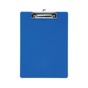 Image of 5 Star Office Clipboard Solid Plastic Durable with Rounded Corners A4 Blue