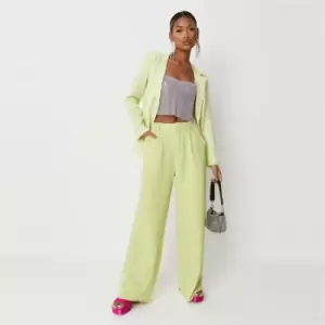 image of Missguided Tlred Wide Leg Trousers Co Ord - Green